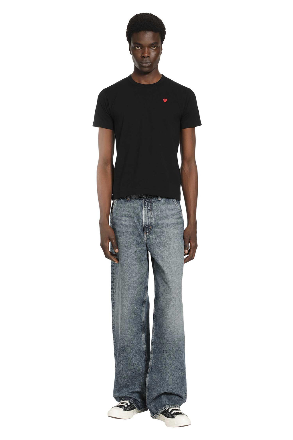 Оригінальна Small Heart Cotton T-Shirt Comme des garcons – збільшений вид