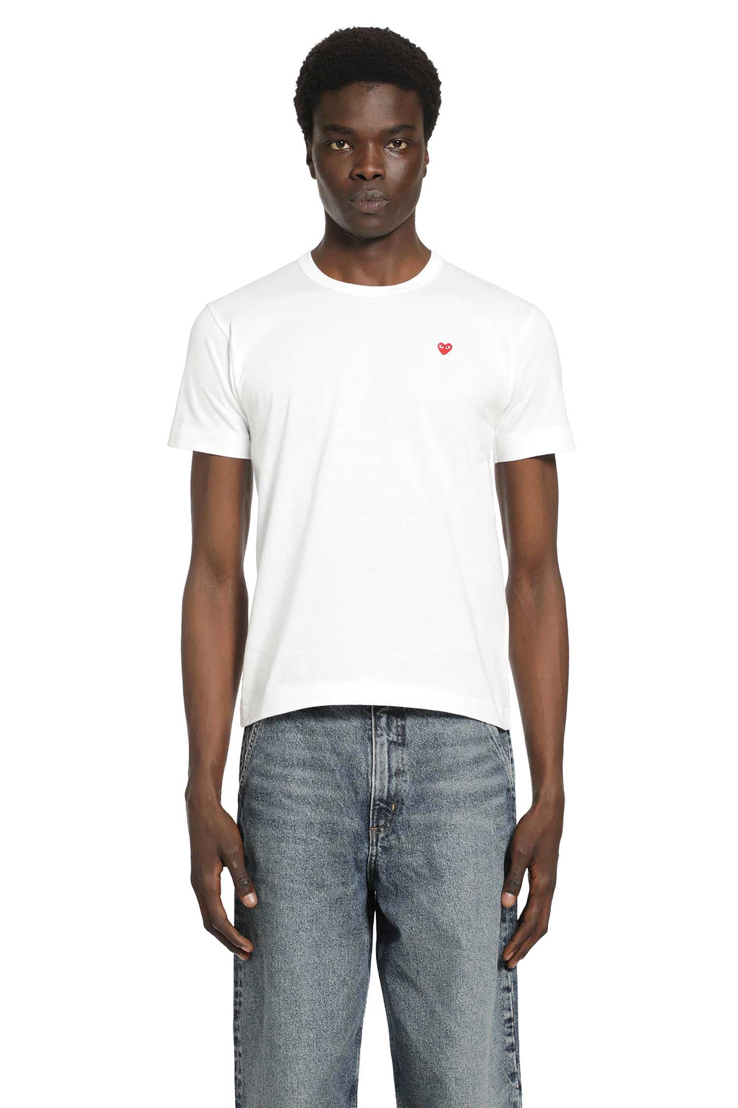 Оригінальна Small Heart Cotton T-Shirt Comme des garcons – боковий вид