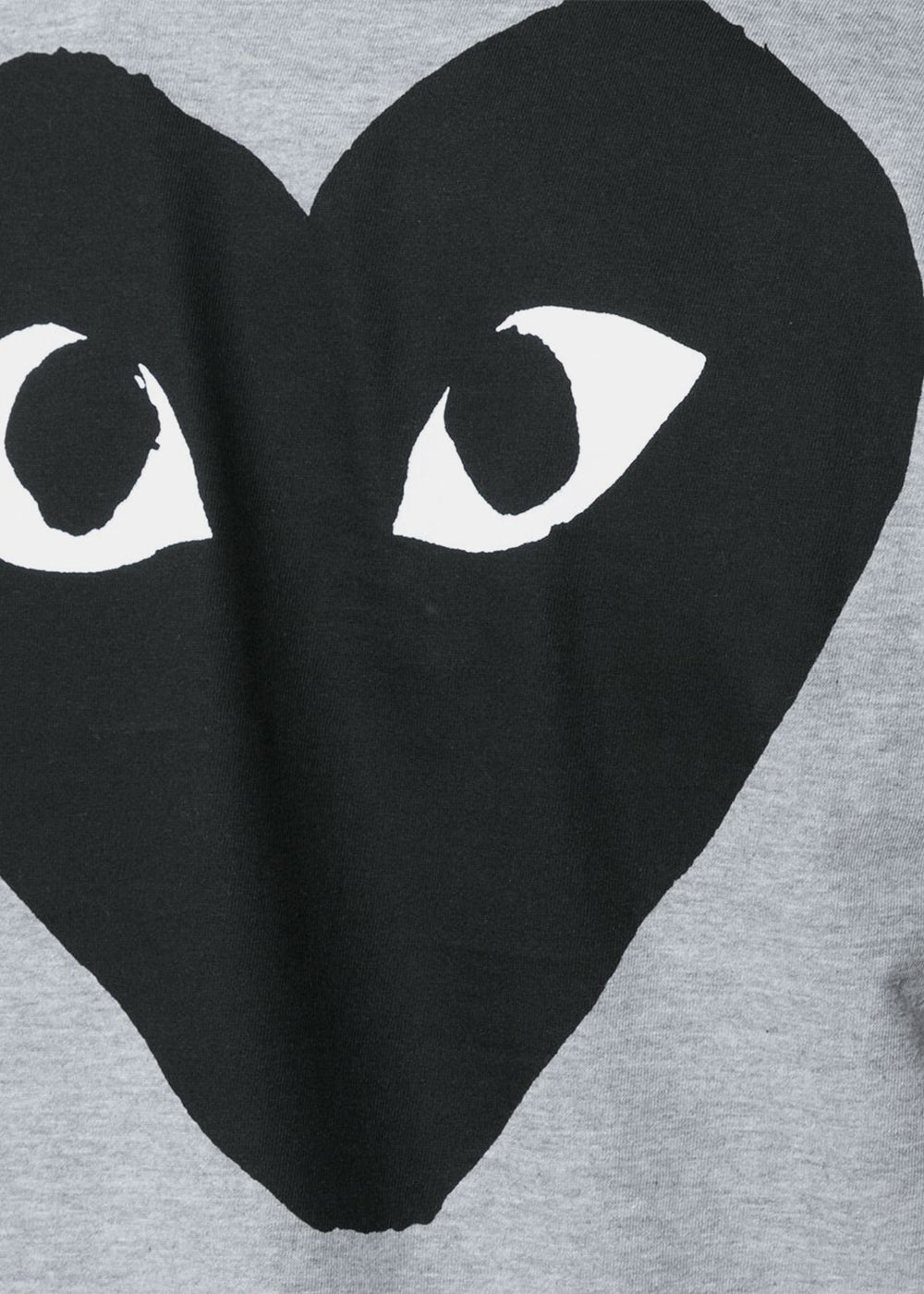 Grey & Black Play Heart T-Shirt Comme des garcons – Гарантія оригінальності – збільшений вид