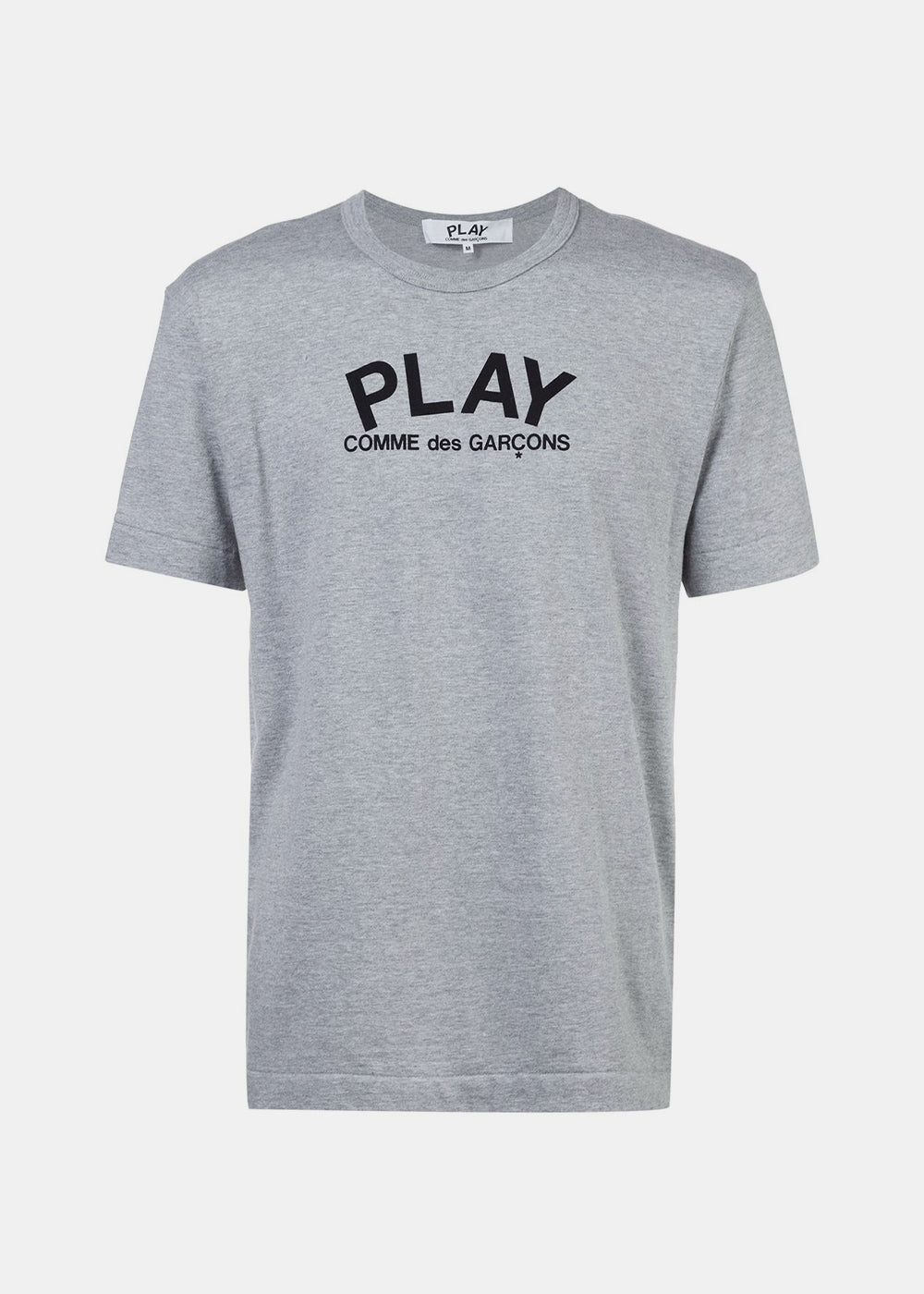 Grey & Black Play Heart T-Shirt Comme des garcons – Гарантія оригінальності – боковий вид
