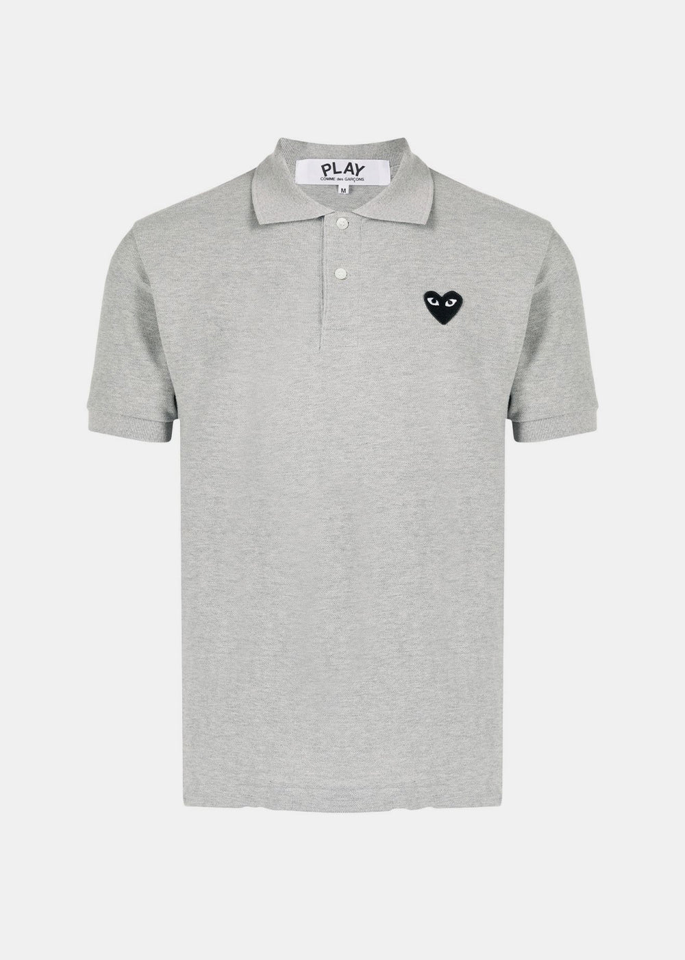 Grey Black Heart Polo Comme des garcons оригінал – Купити в Україні – боковий вид
