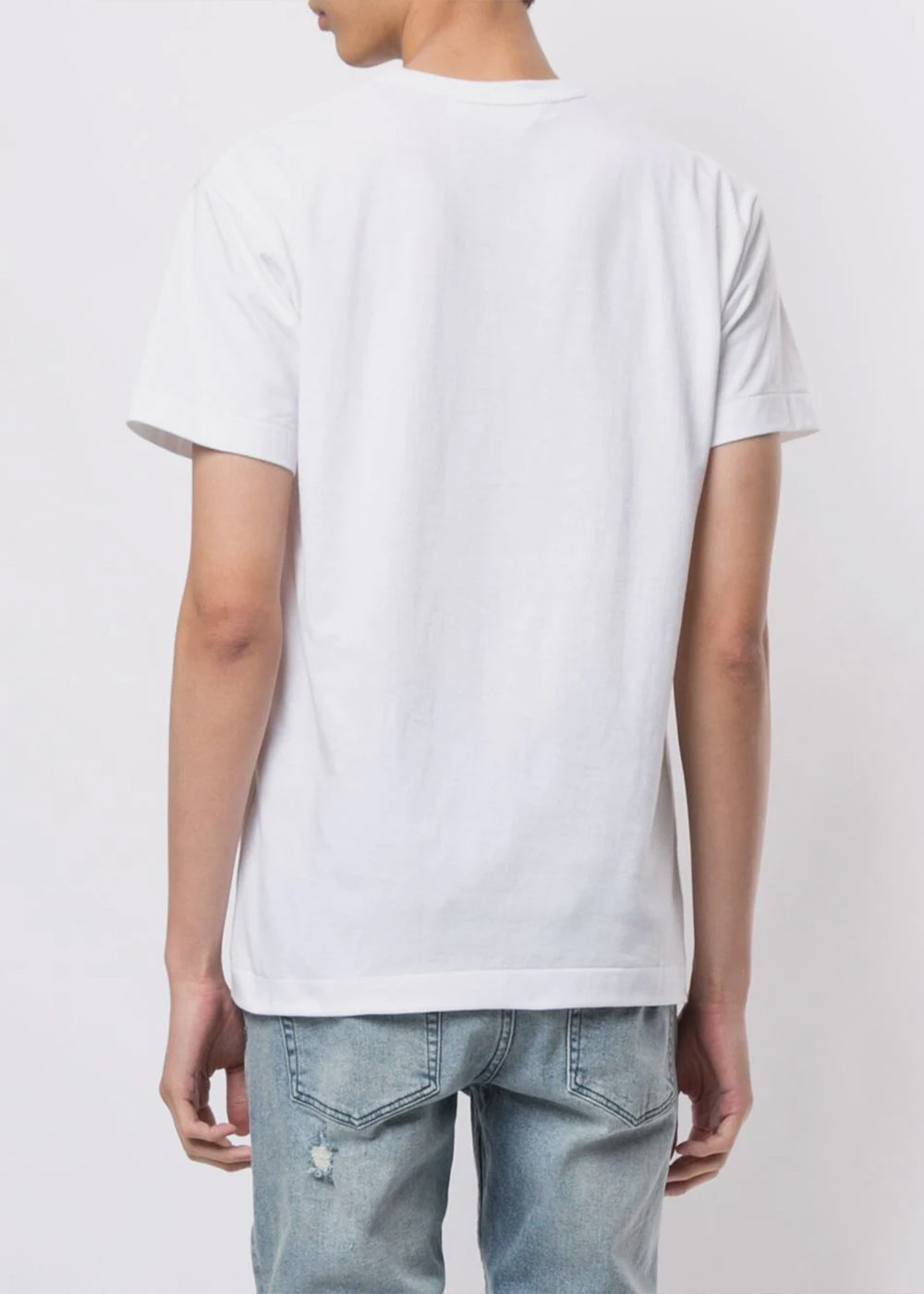 White & Blue Hearts T-Shirt Comme des garcons оригінал – Купити в Україні – детальний вид