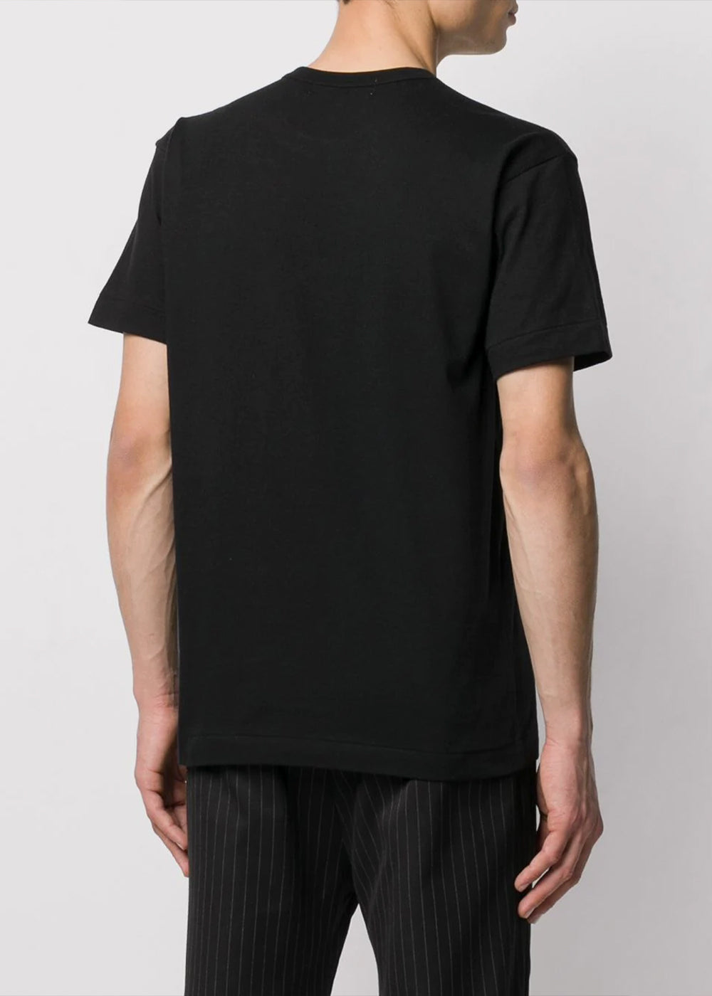 Black Red Heart T-Shirt Comme des garcons – Гарантія оригінальності – детальний вид