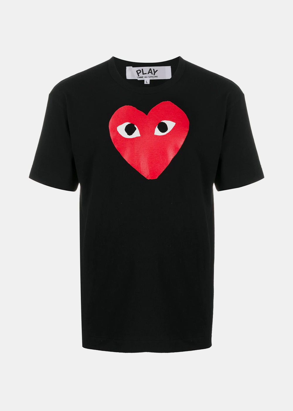 Black & Red Heart T-Shirt Comme des garcons оригінал – Купити в Україні – боковий вид