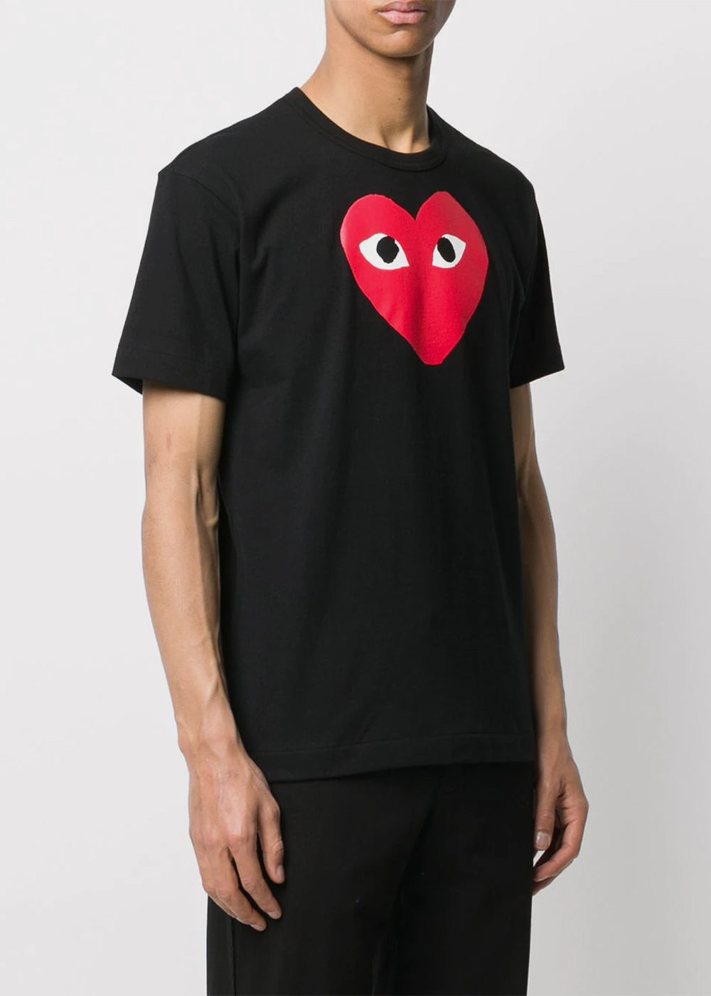 Black & Red Heart T-Shirt Comme des garcons оригінал – Купити в Україні – вид ззаду