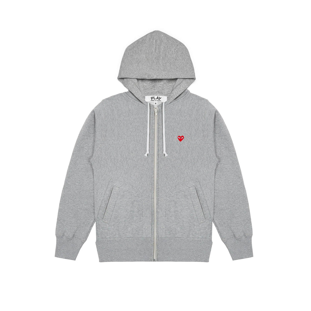 Оригінальна Mens Mini Red Heart Hoodie Grey Comme des garcons – боковий вид