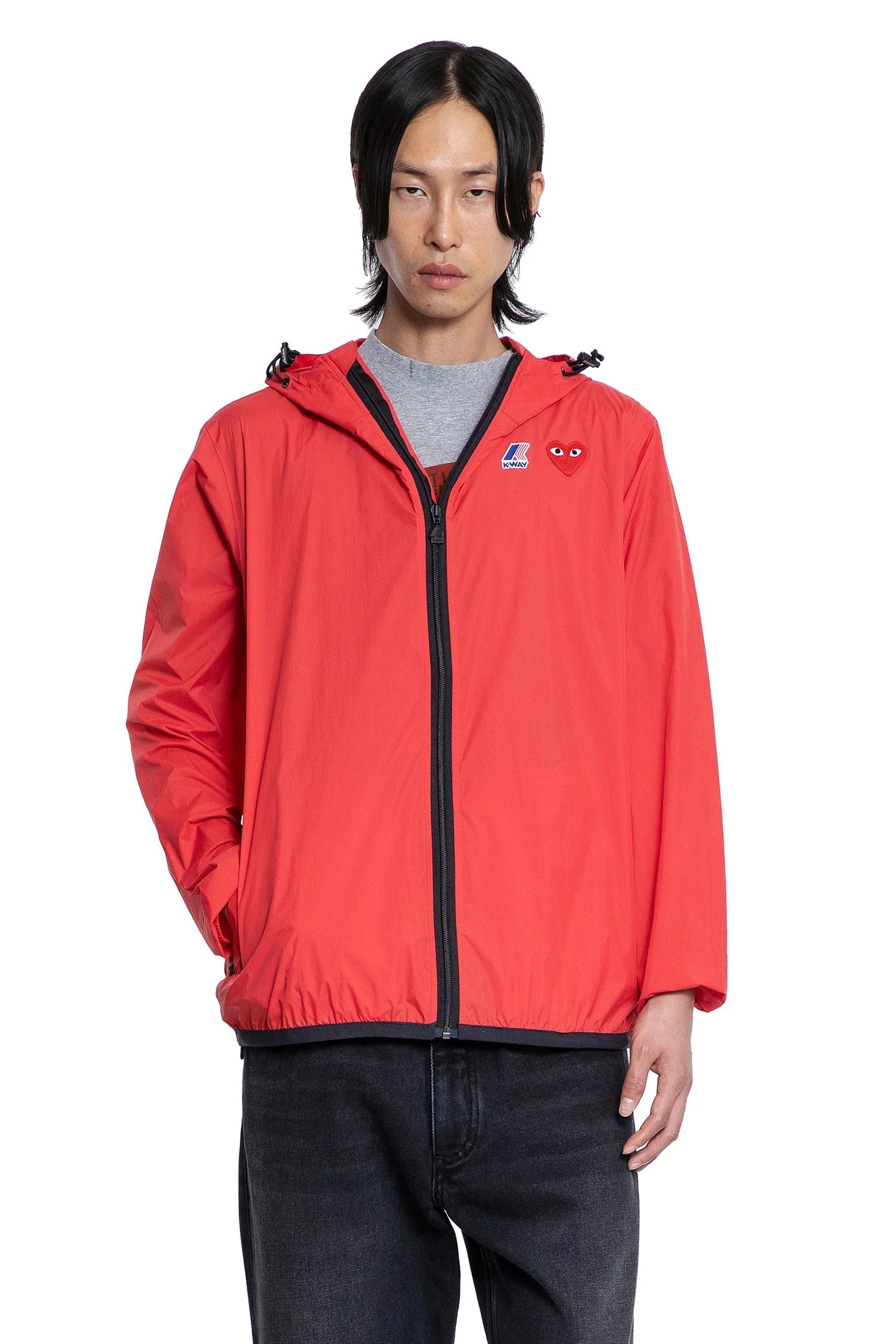 Оригінальна K-Way Collaboration Nylon Windbreaker Comme des garcons – боковий вид