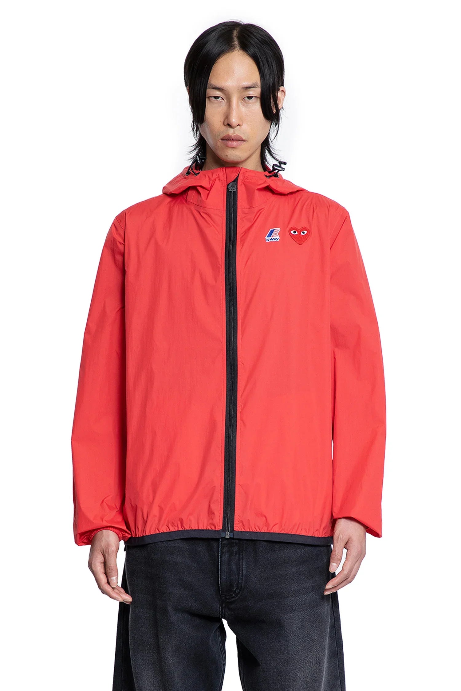 Оригінальна K-Way Collaboration Nylon Windbreaker Comme des garcons – вид ззаду