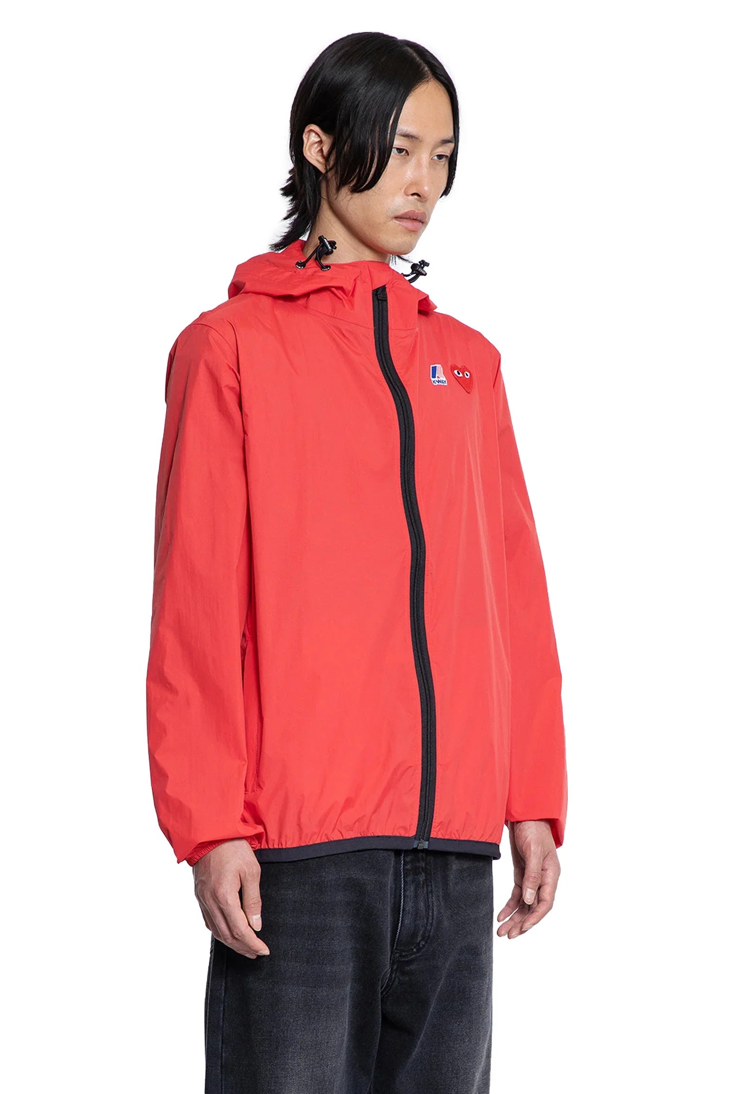 Оригінальна K-Way Collaboration Nylon Windbreaker Comme des garcons – детальний вид