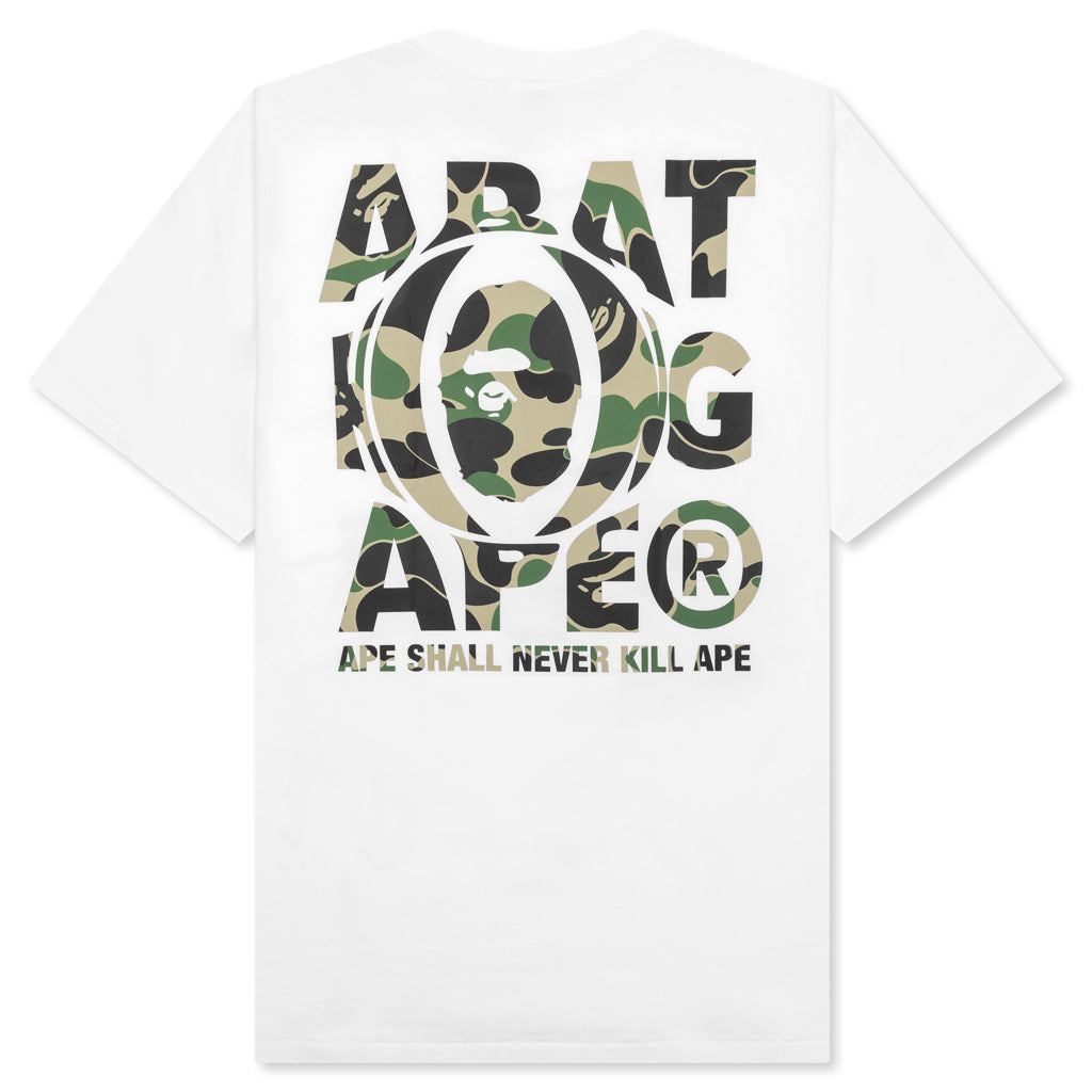Оригінальна Abc Camo Ape Head Relaxed Fit Tee A bathing ape – вид ззаду