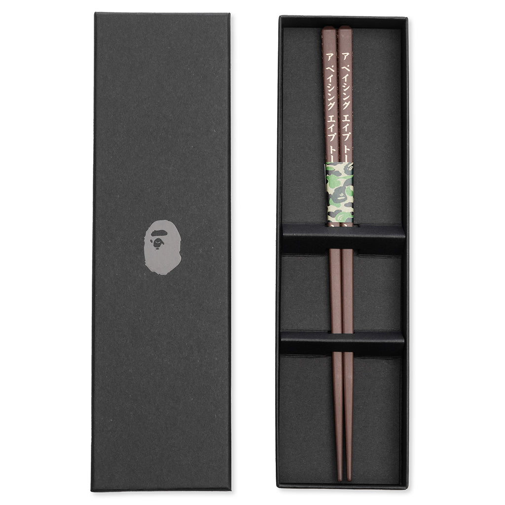 Abc Line Camo Wood Chopsticks A bathing ape оригінал – Купити в Україні – боковий вид