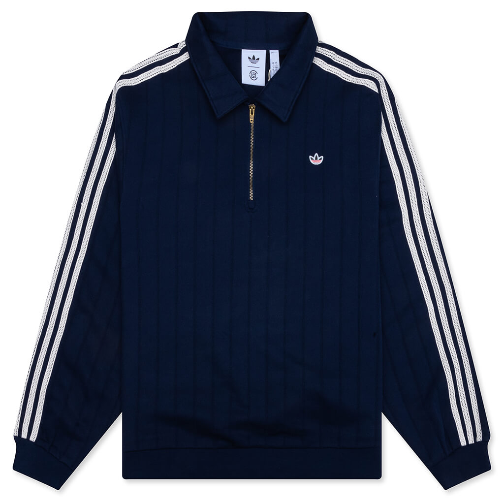 By Edison Chen Quarter Zip Night Indigo Adidas – Гарантія оригінальності – боковий вид - ADIDAS