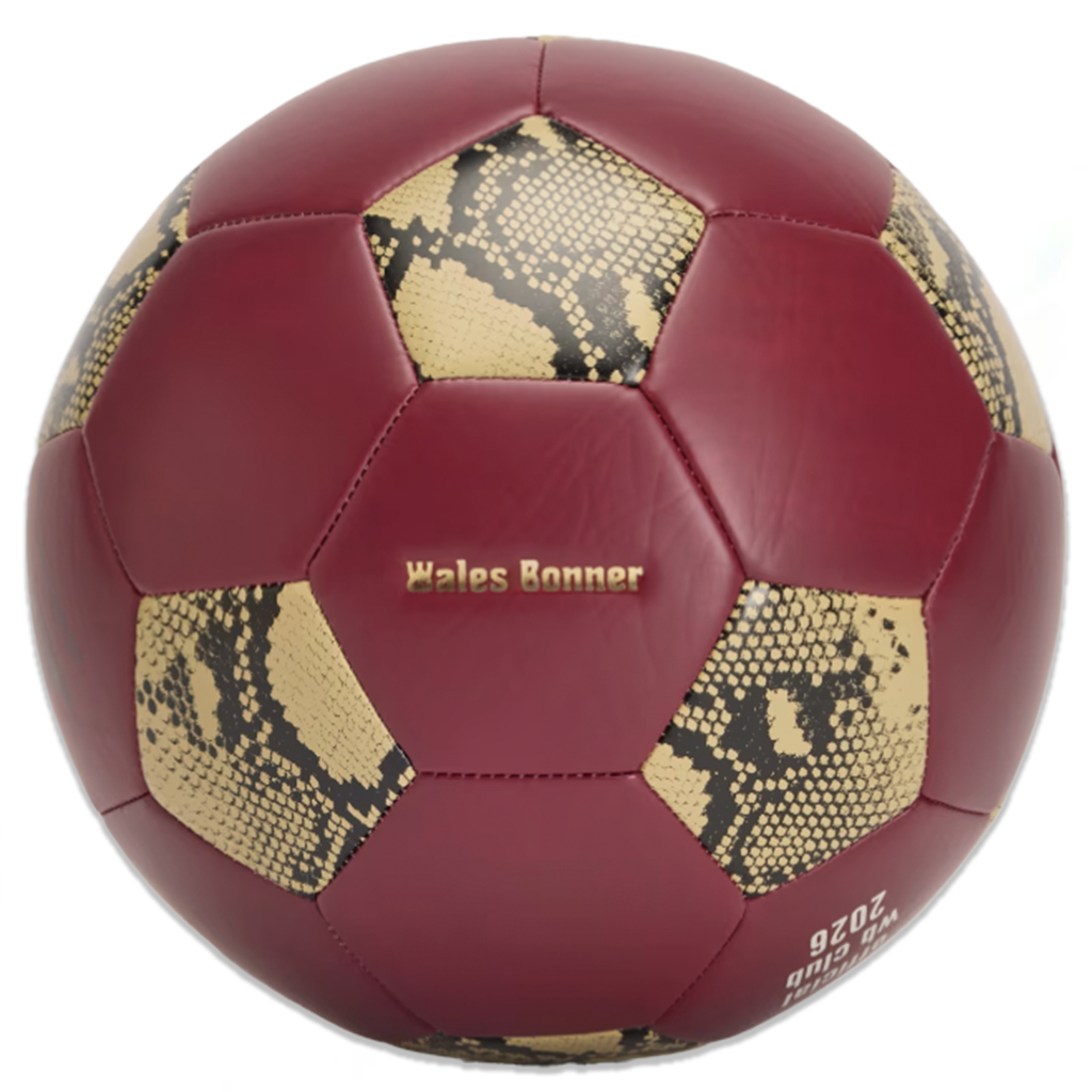 X Wales Bonner Soccer Ball Collegiate Burgundy Adidas оригінал – Купити в Україні – боковий вид