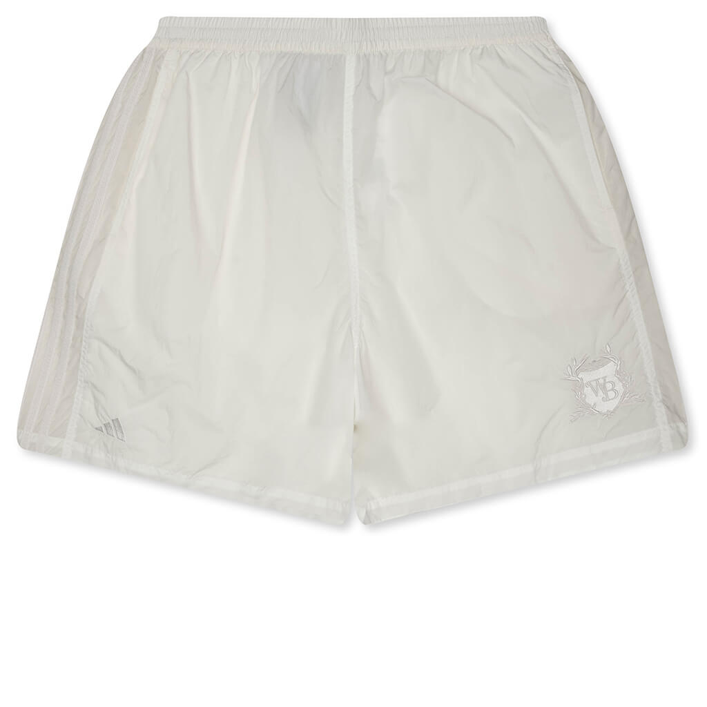 X Wales Bonner Soccer Shorts Off White Adidas – Гарантія оригінальності – боковий вид