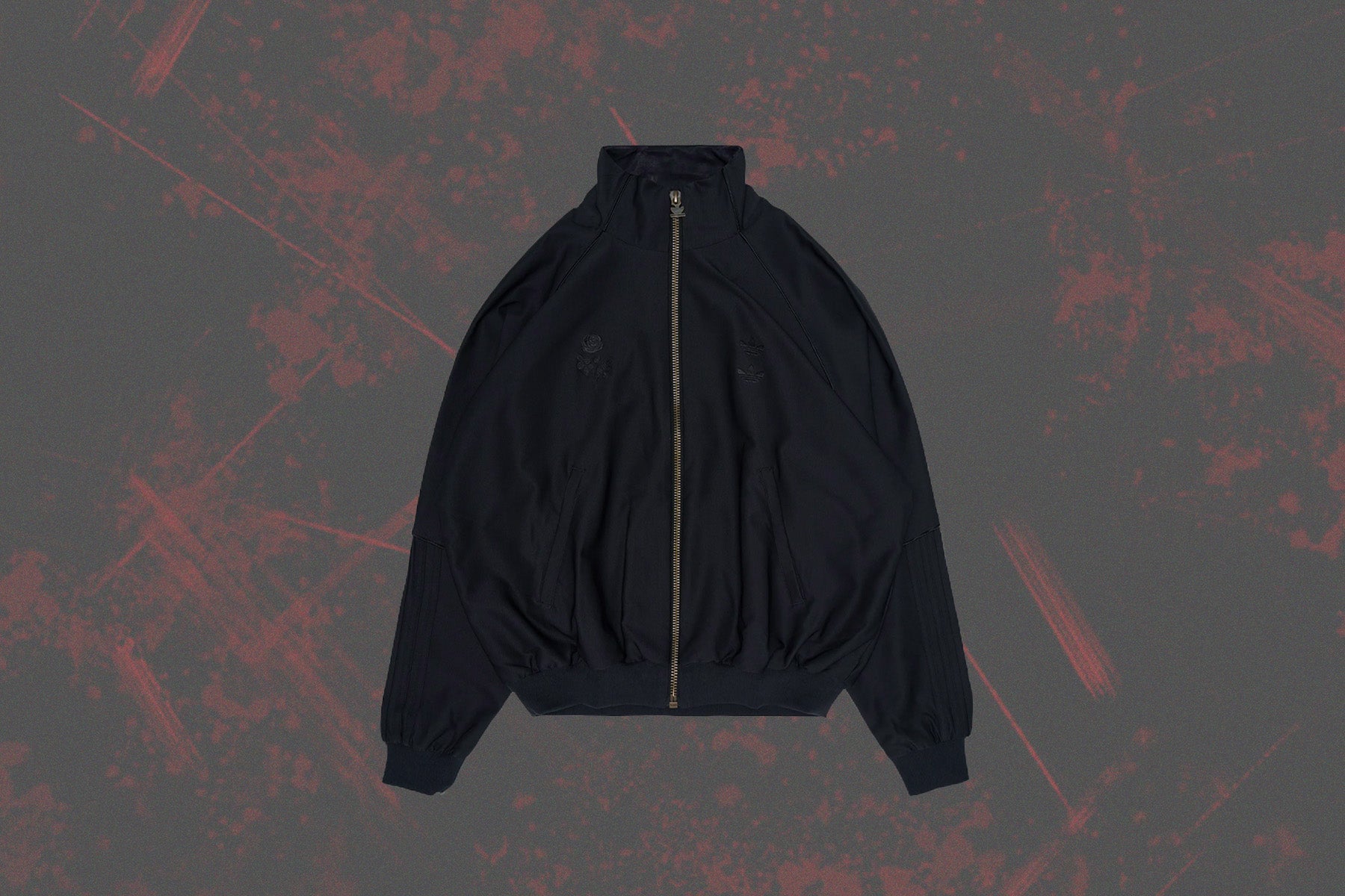 X Willy Chavarria Twill Track Jacket Black Adidas оригінал – Купити в Україні – вид ззаду - ADIDAS