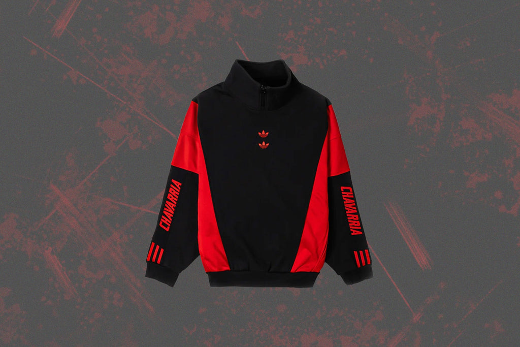 Оригінальна X Willy Chavarria Watsonville Mockneck Sweater Black Adidas – вид ззаду