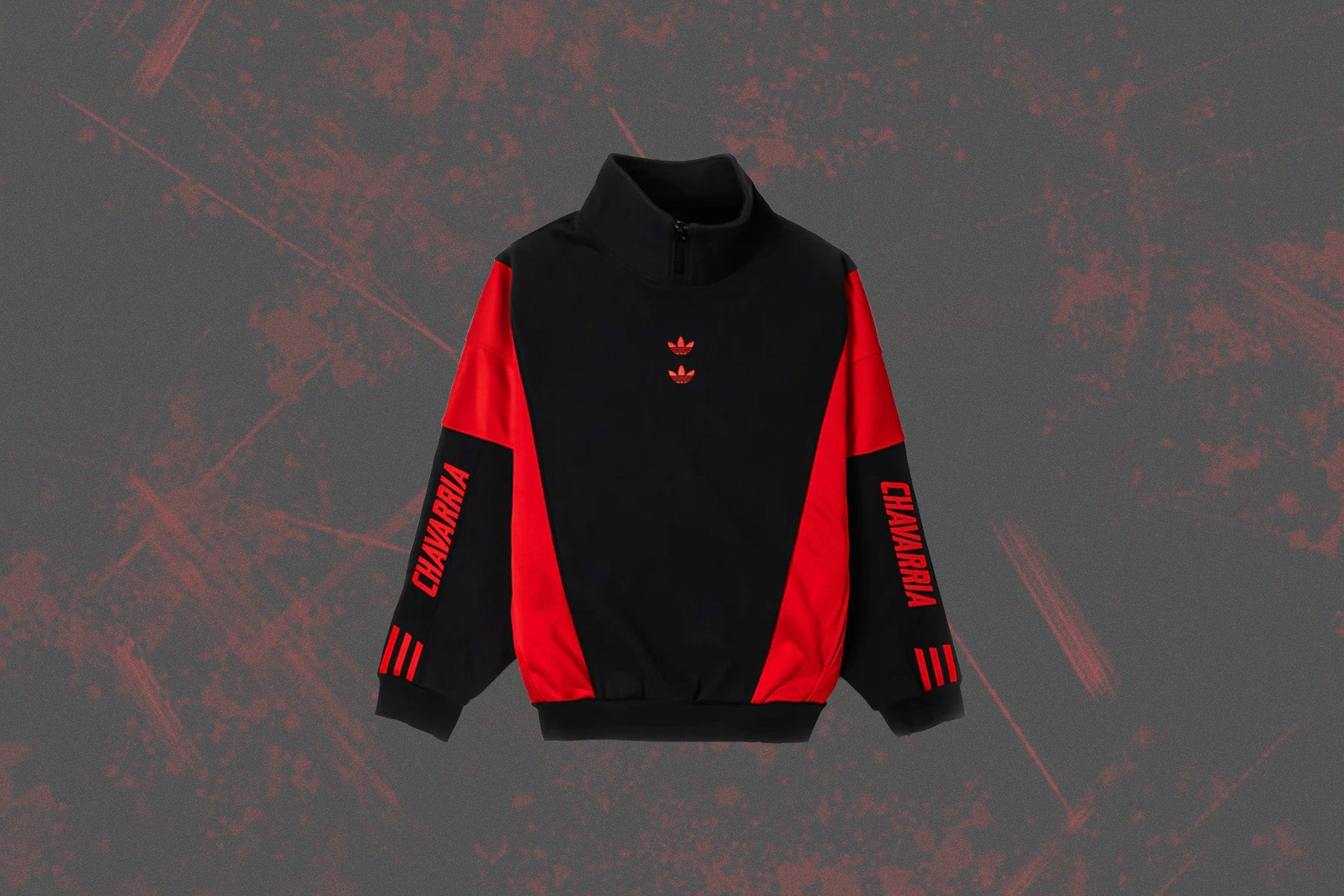 Оригінальна X Willy Chavarria Watsonville Mockneck Sweater Black Adidas – вид ззаду