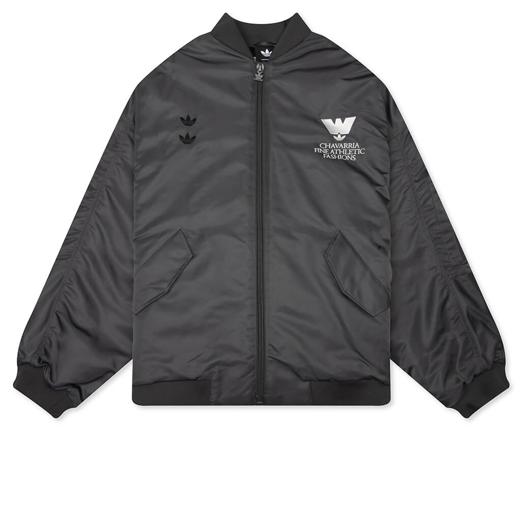 X Willy Chavarria Bomber Jacket Grey Six Adidas – Гарантія оригінальності – боковий вид