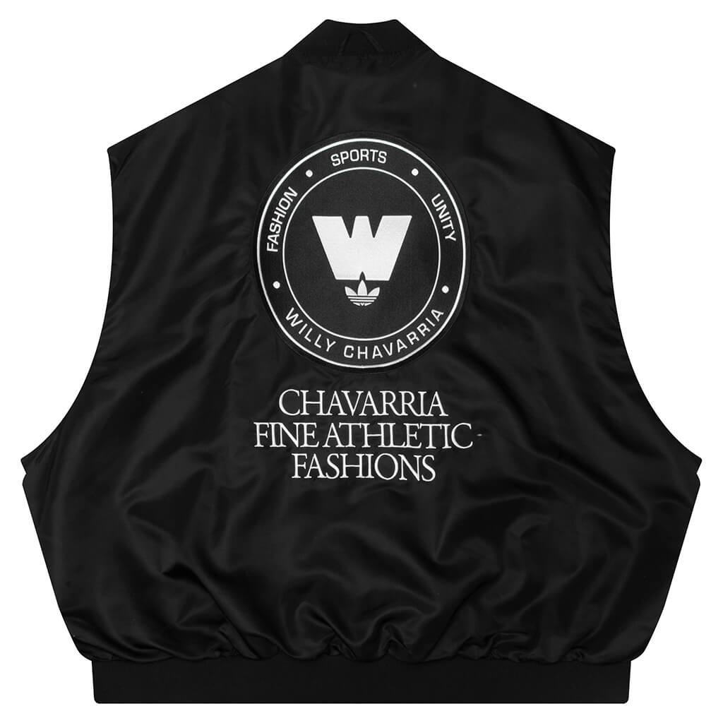 X Willy Chavarria Padded Vest Black Adidas – Гарантія оригінальності – вид ззаду