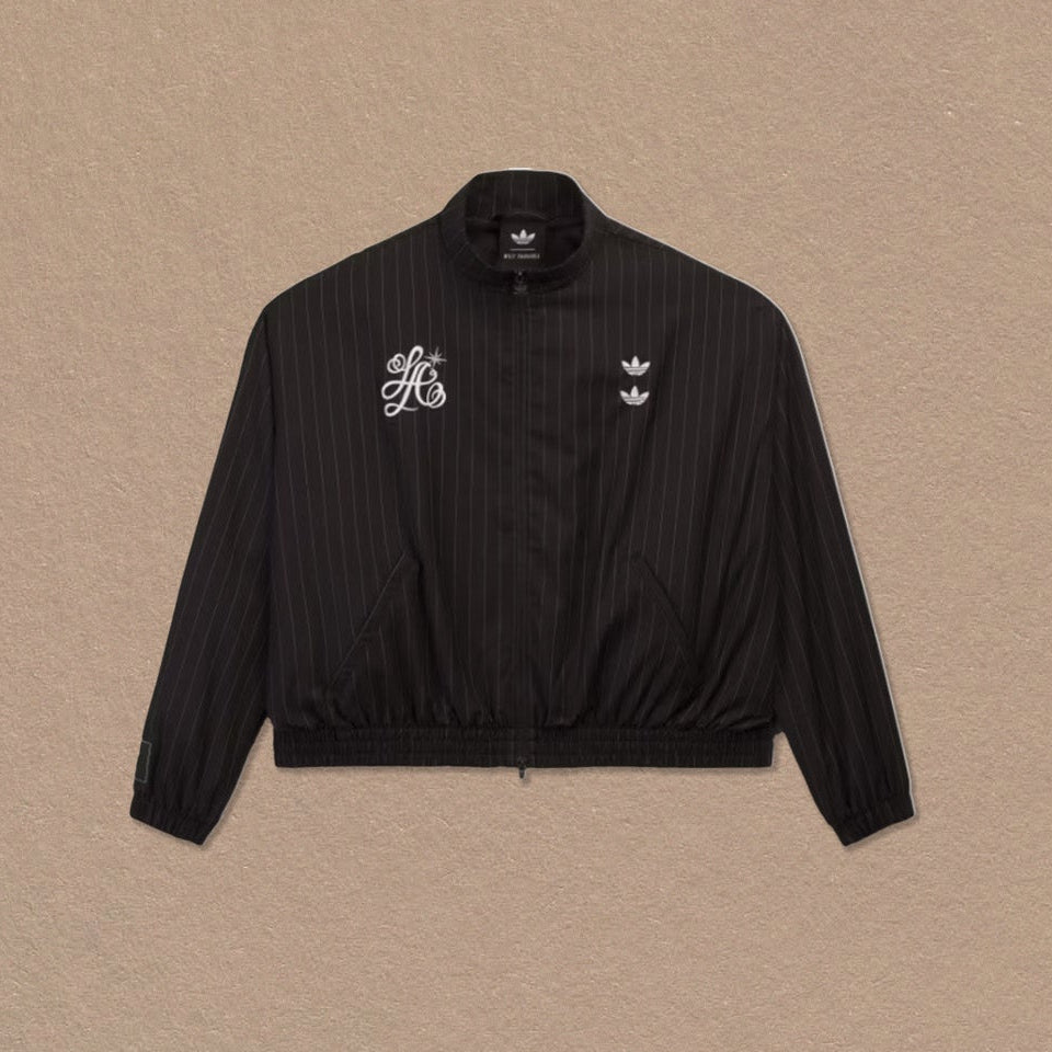 X Willy Chavarria Pinstripe Track Jacket Black Adidas оригінал – Купити в Україні – вид ззаду - ADIDAS