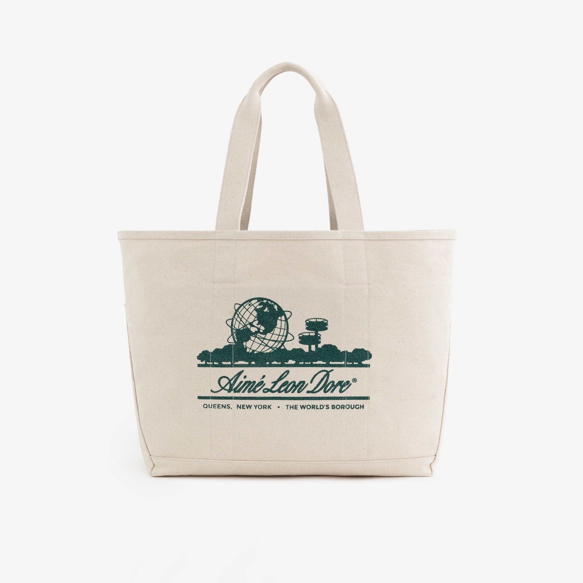 Large Unisphere Tote Bag Aime leon dore – Гарантія оригінальності – боковий вид