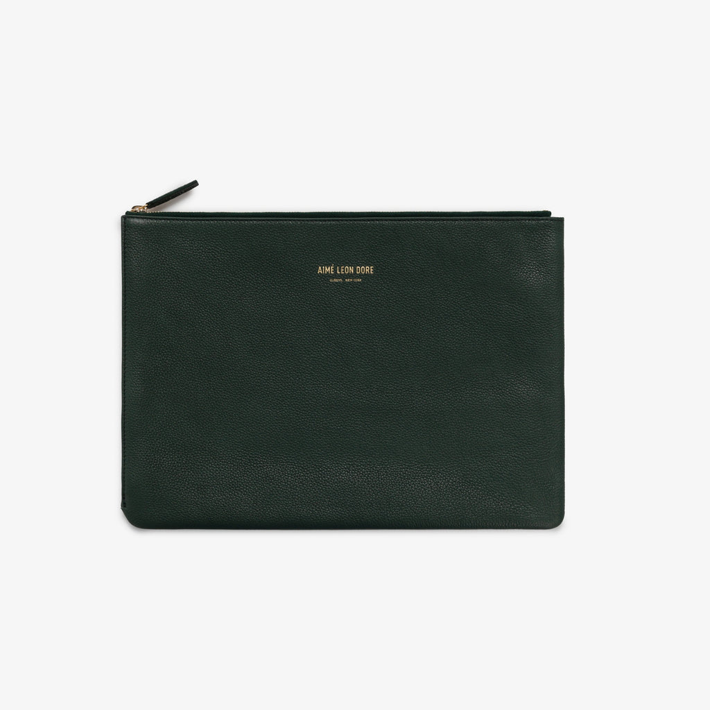 Оригінальна Medium Leather Pouch Aime leon dore – боковий вид