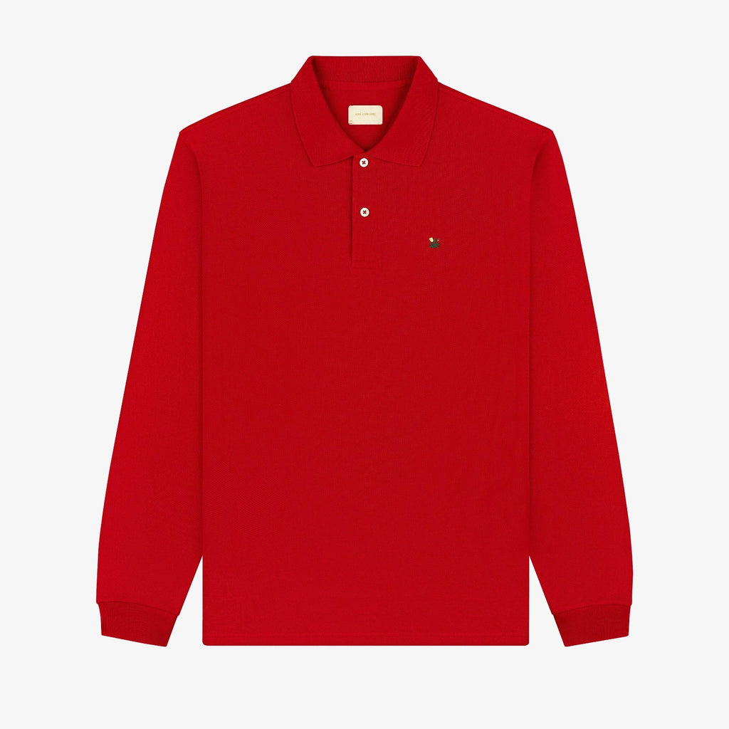 Оригінальна Long-Sleeve Crest Piqué Polo Aime leon dore – боковий вид
