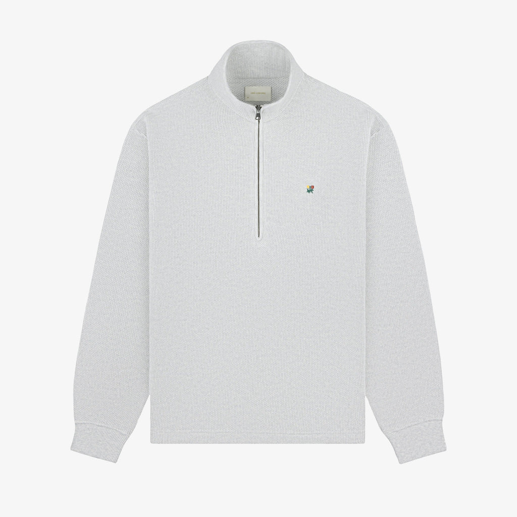 Crest Piqué Half-Zip Pullover Aime leon dore – Гарантія оригінальності – боковий вид