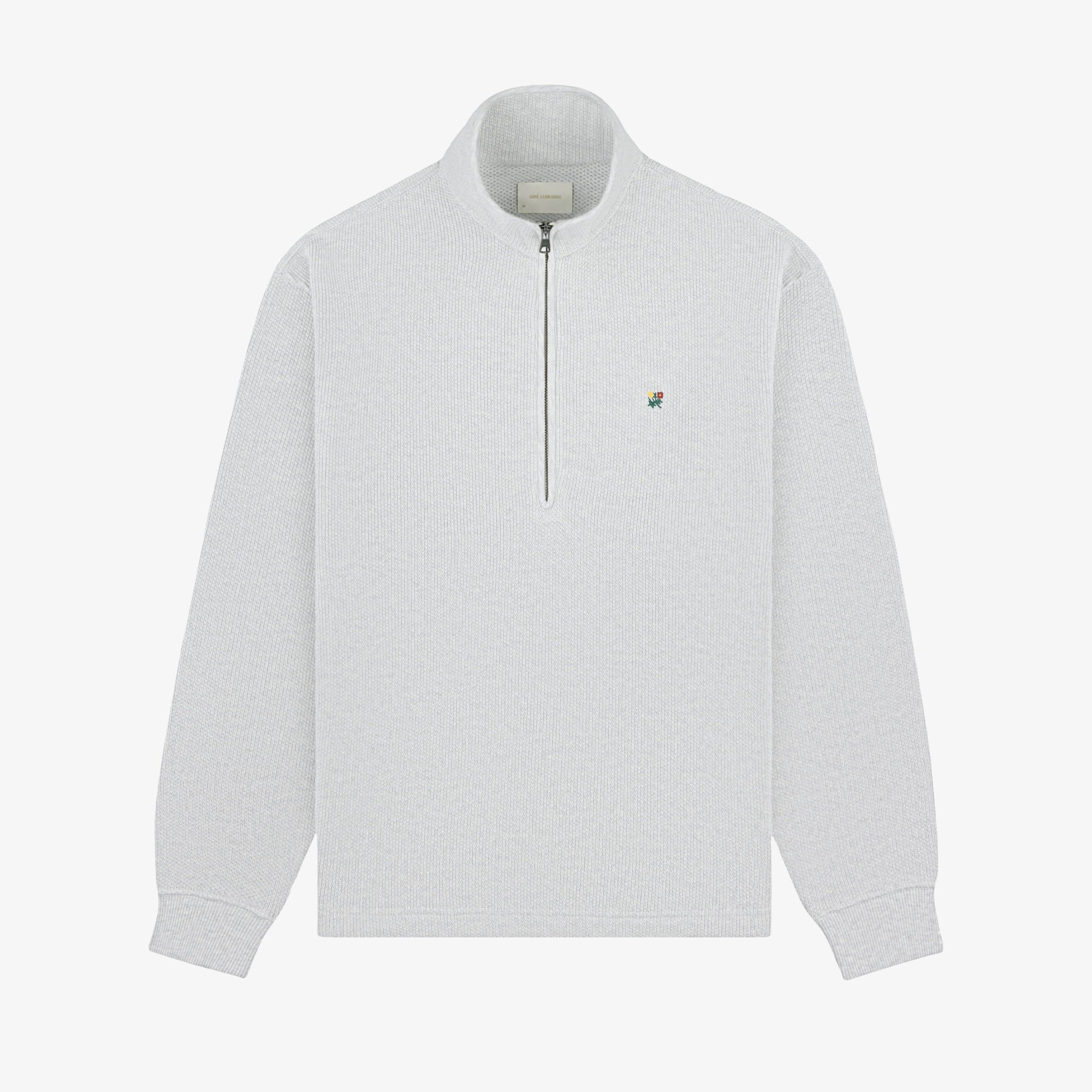 Crest Piqué Half-Zip Pullover Aime leon dore – Гарантія оригінальності – боковий вид