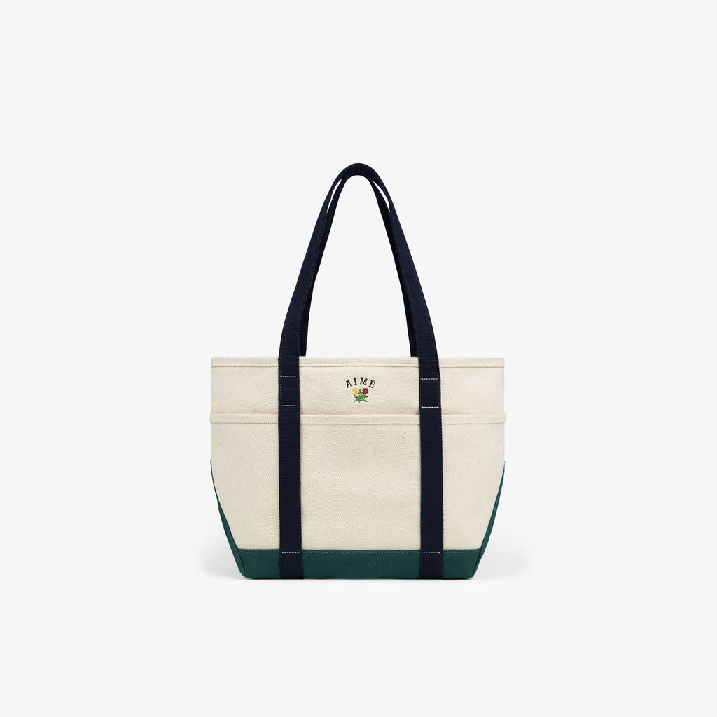 Оригінальна Small Crest Contrast Tote Bag Aime leon dore – боковий вид