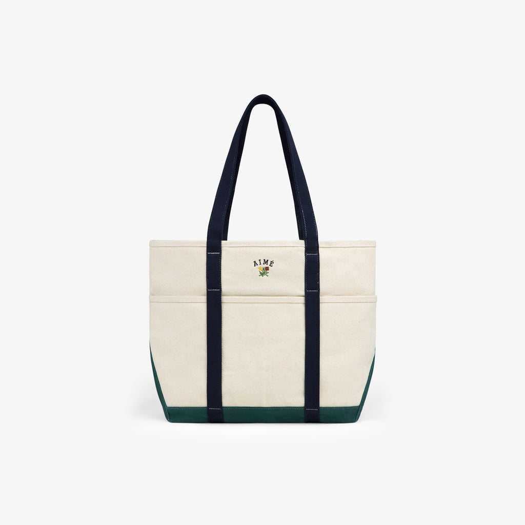 Оригінальна Large Crest Contrast Tote Bag Aime leon dore – боковий вид