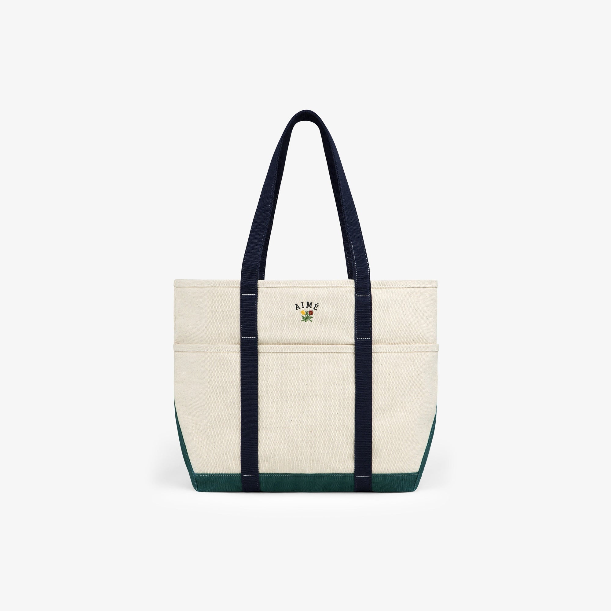 Оригінальна Large Crest Contrast Tote Bag Aime leon dore – боковий вид