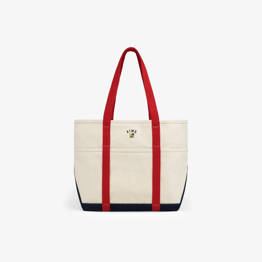 Оригінальна Large Crest Contrast Tote Bag Aime leon dore – боковий вид