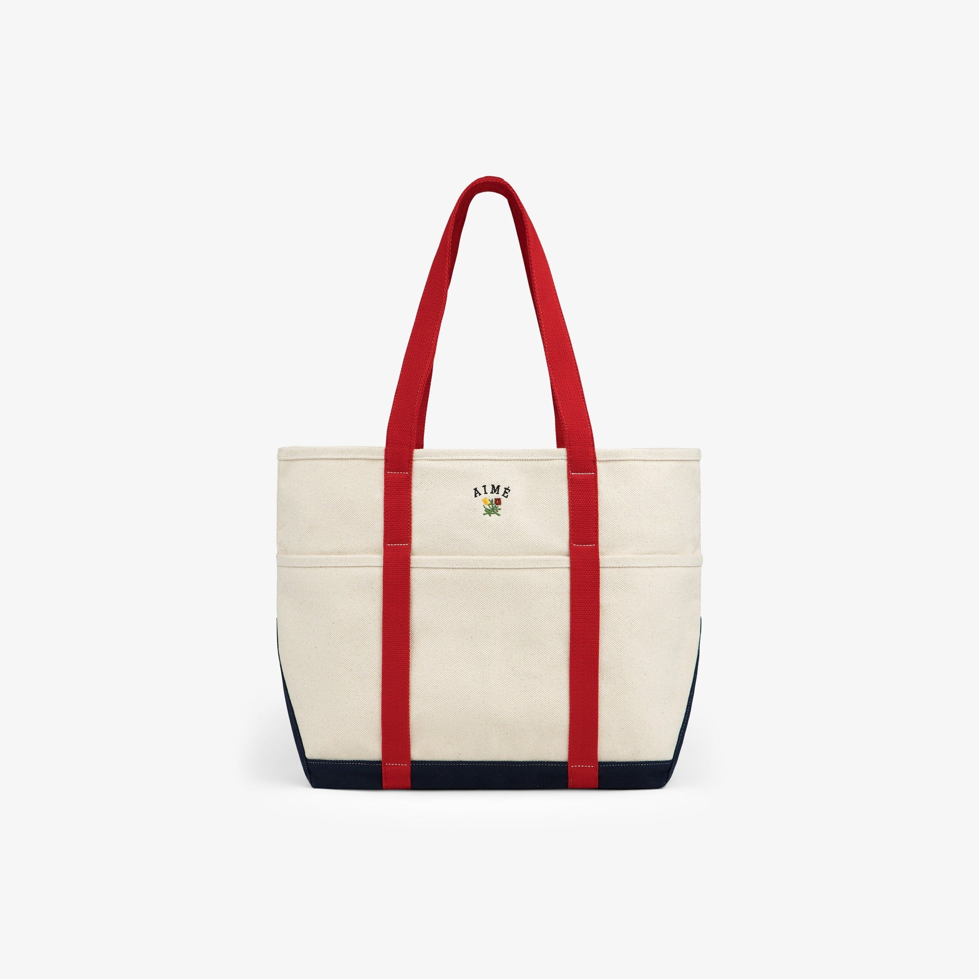 Оригінальна Large Crest Contrast Tote Bag Aime leon dore – боковий вид