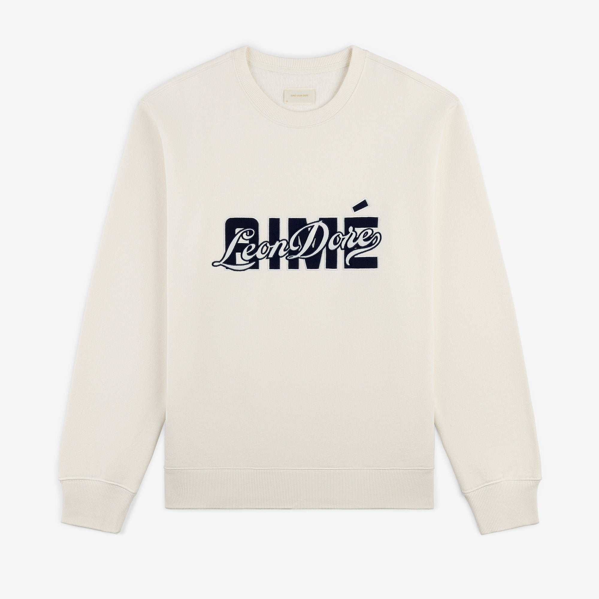 Overlay Logo Crewneck Sweatshirt Aime leon dore оригінал – Купити в Україні – боковий вид
