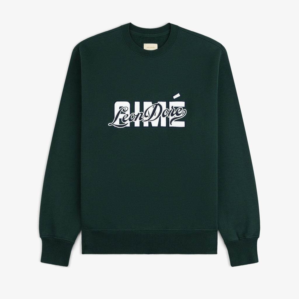 Overlay Logo Crewneck Sweatshirt Aime leon dore оригінал – Купити в Україні – боковий вид