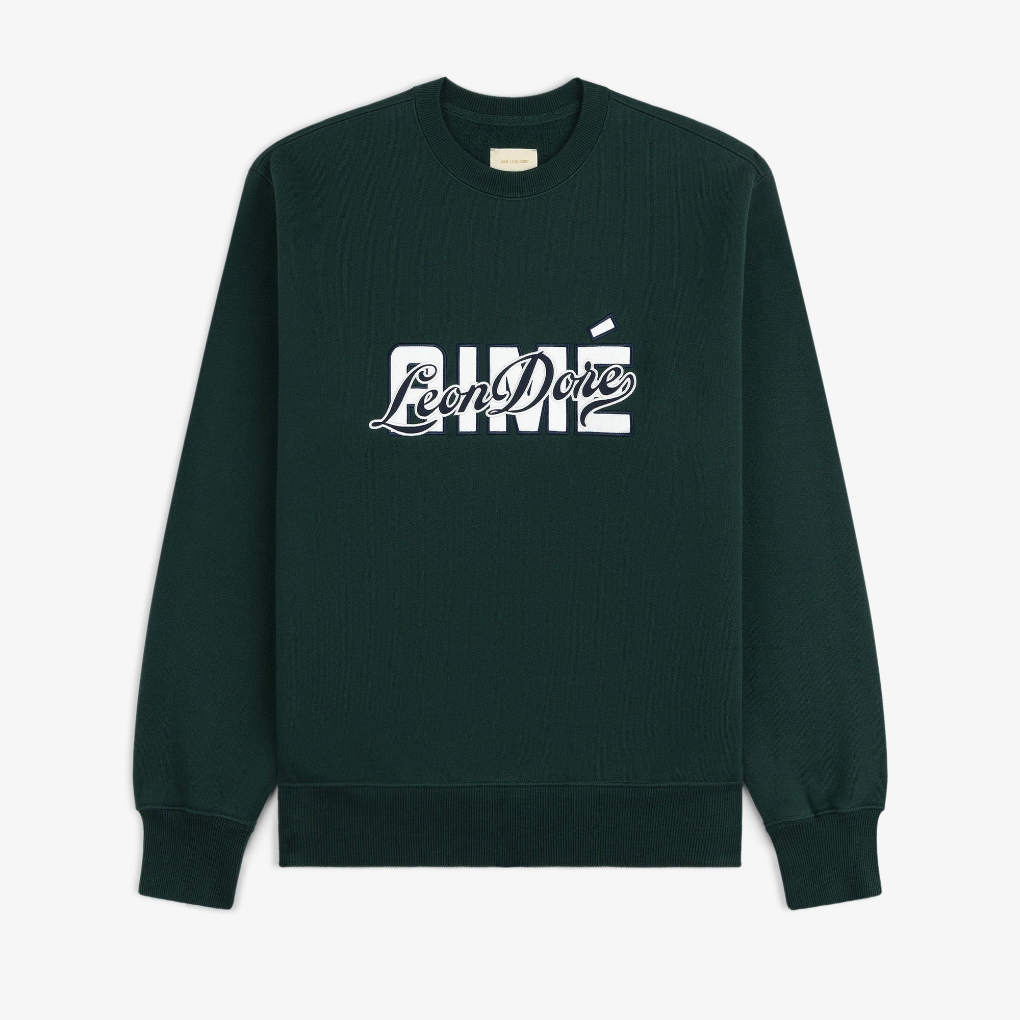 Overlay Logo Crewneck Sweatshirt Aime leon dore оригінал – Купити в Україні – боковий вид