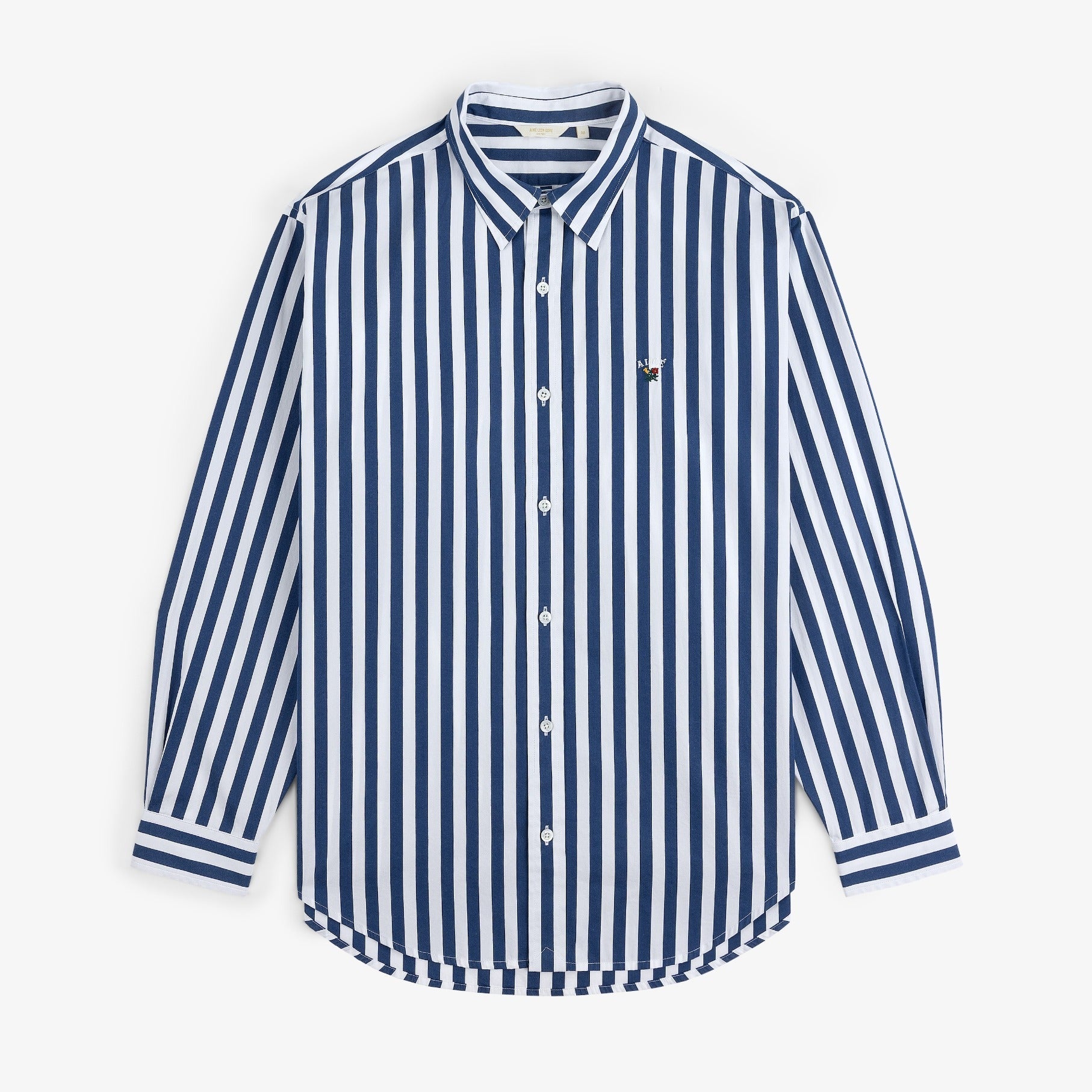 Striped Leon Overshirt Aime leon dore оригінал – Купити в Україні – боковий вид