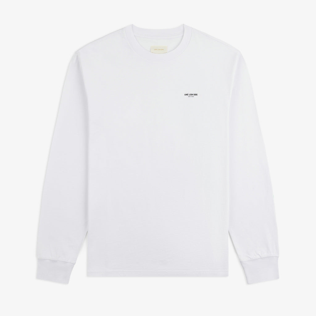 Long-Sleeve Micro Logo Tee Aime leon dore – Гарантія оригінальності – боковий вид