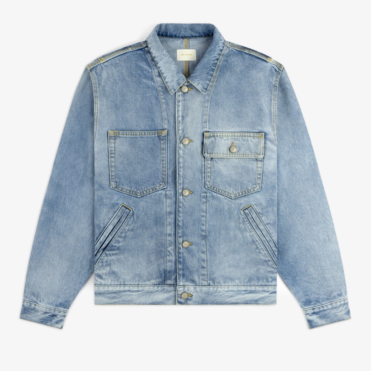 Denim Trucker Jacket Aime leon dore – Гарантія оригінальності – боковий вид