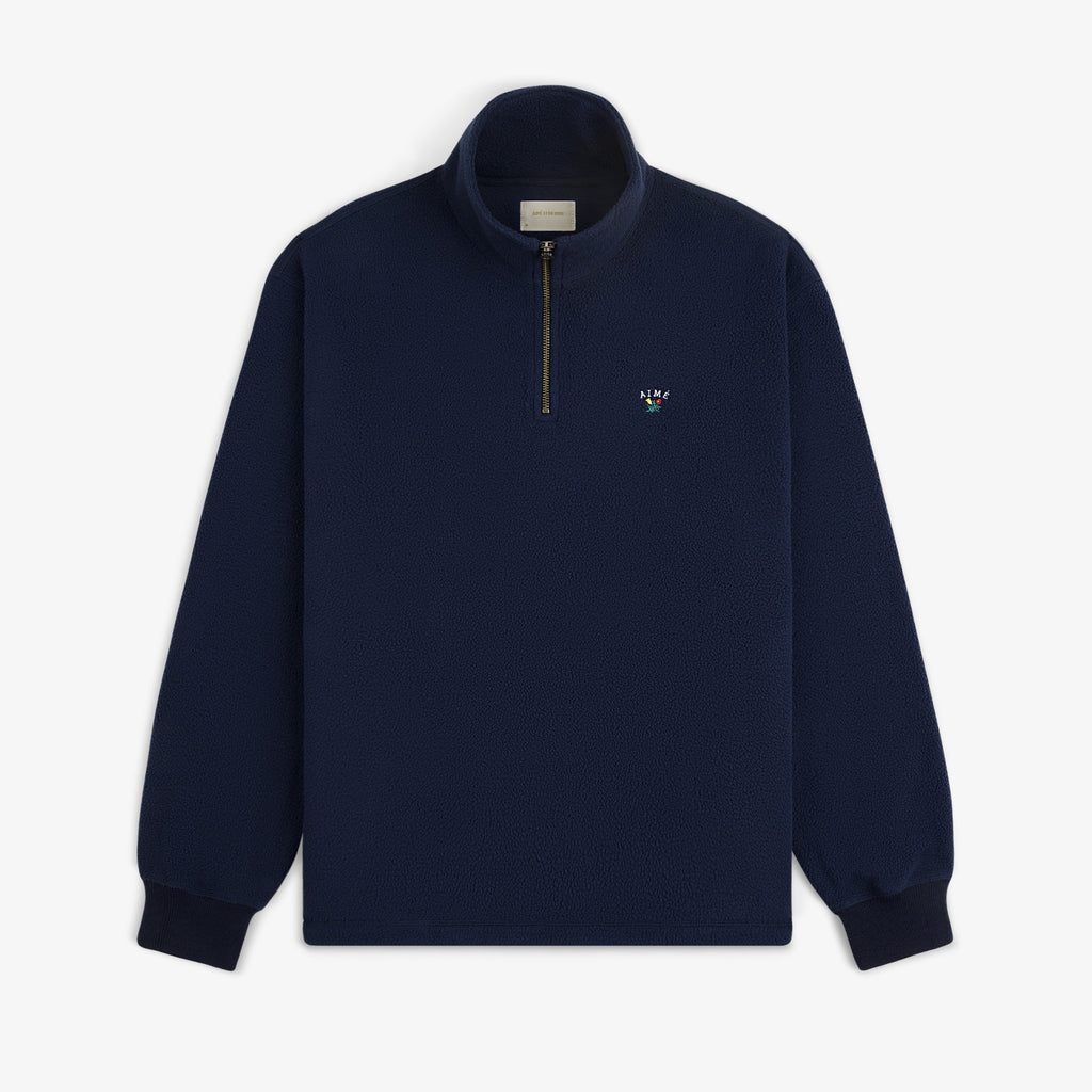 Оригінальна Crest Quarter-Zip Fleece Pullover Aime leon dore – боковий вид