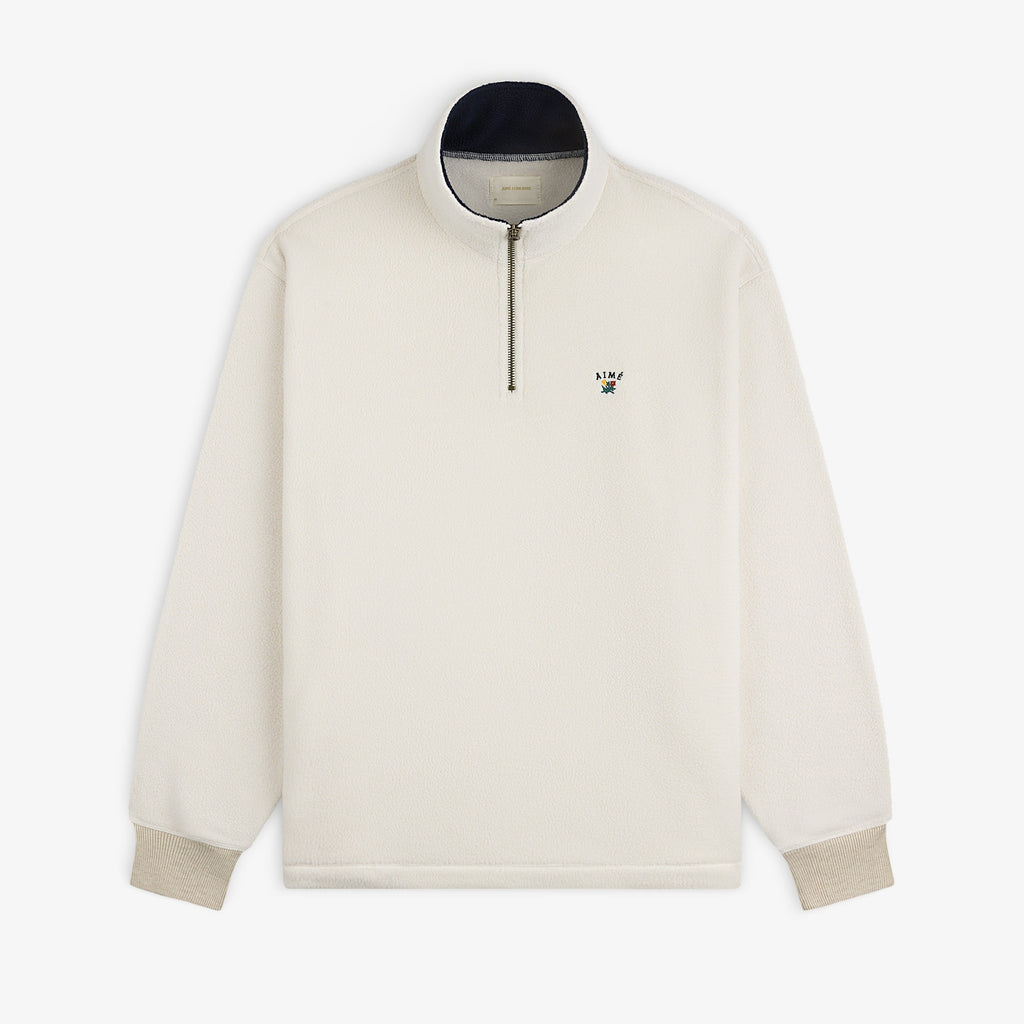 Оригінальна Crest Quarter-Zip Fleece Pullover Aime leon dore – боковий вид