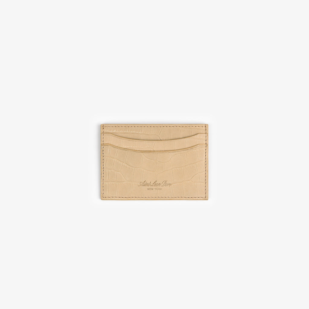 Croc-Embossed Nubuck Cardholder Aime leon dore оригінал – Купити в Україні – боковий вид
