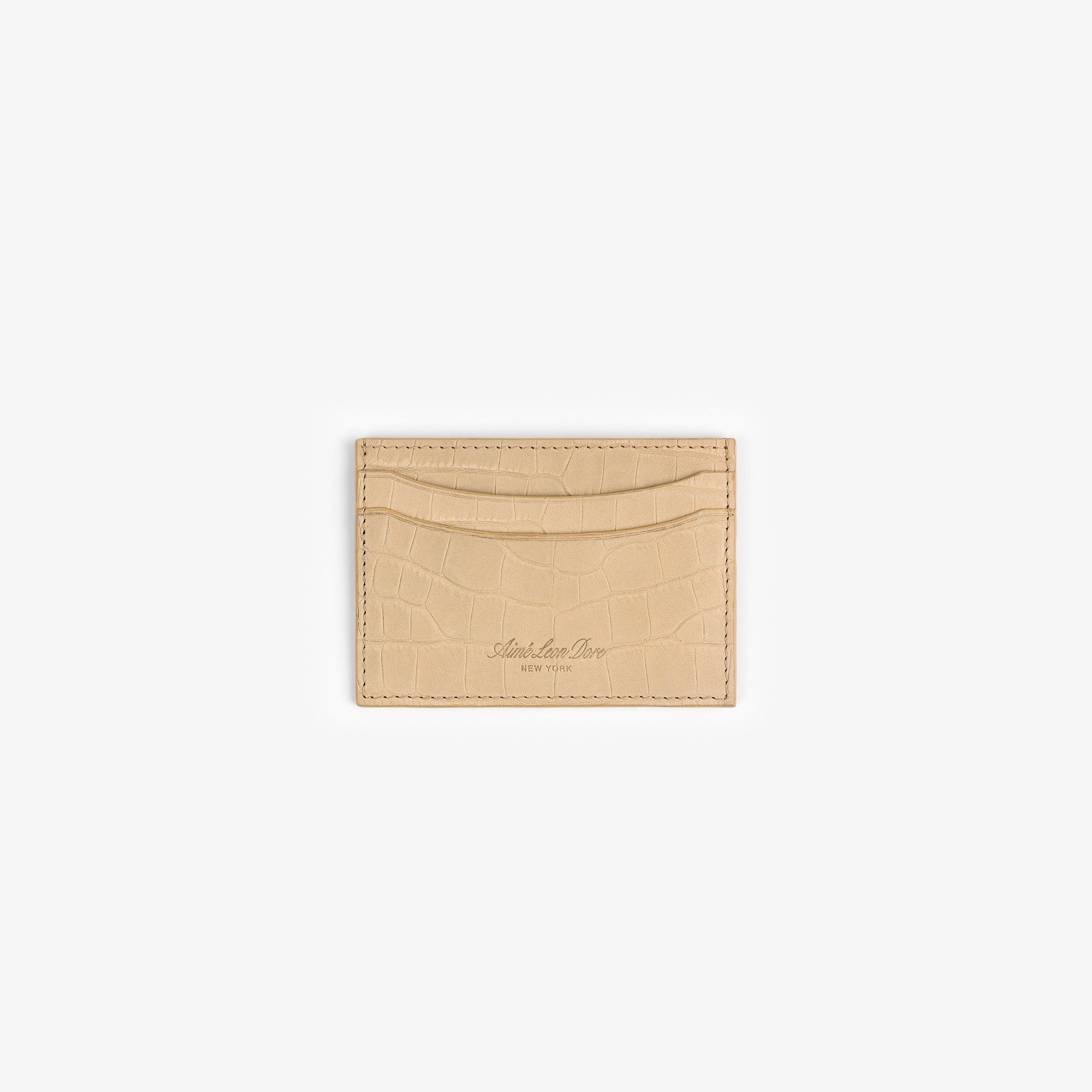 Croc-Embossed Nubuck Cardholder Aime leon dore оригінал – Купити в Україні – боковий вид