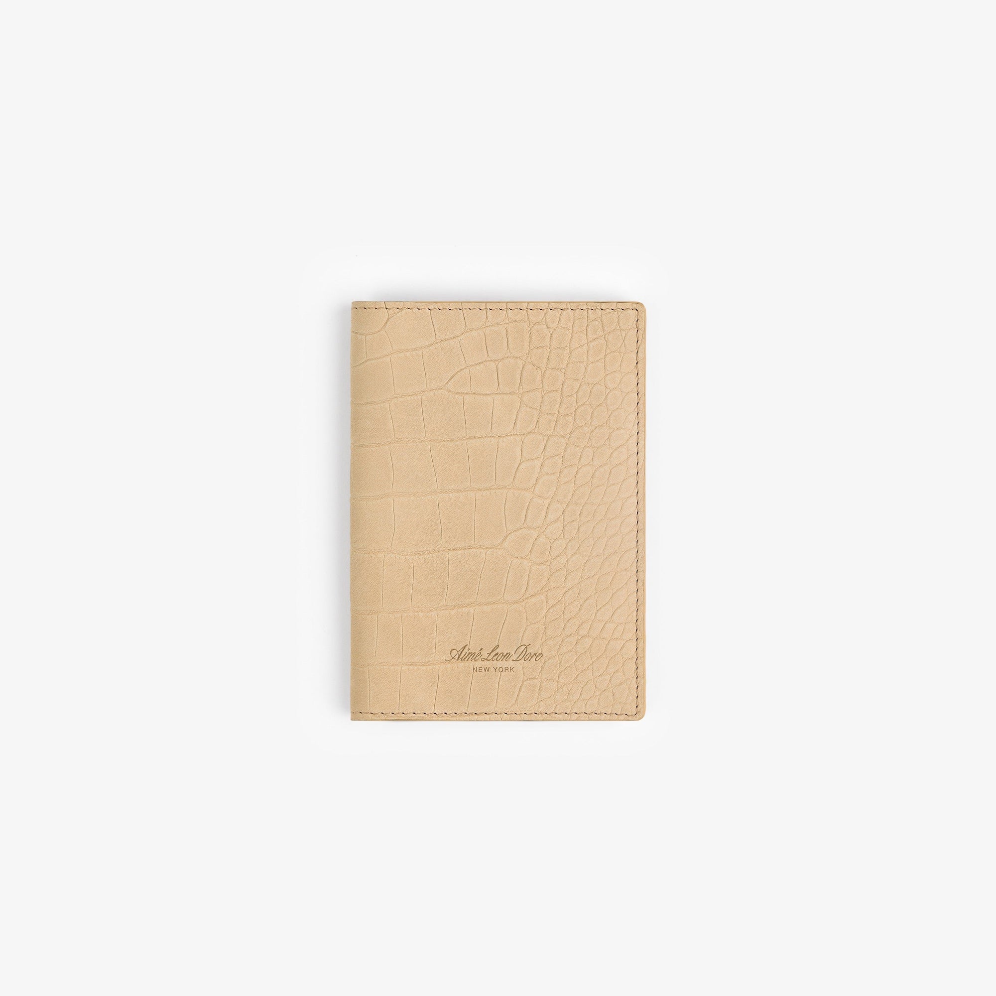 Оригінальна Croc-Embossed Nubuck Passport Holder Aime leon dore – боковий вид