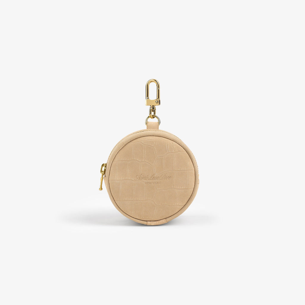 Оригінальна Croc-Embossed Nubuck Keychain Pouch Aime leon dore – боковий вид