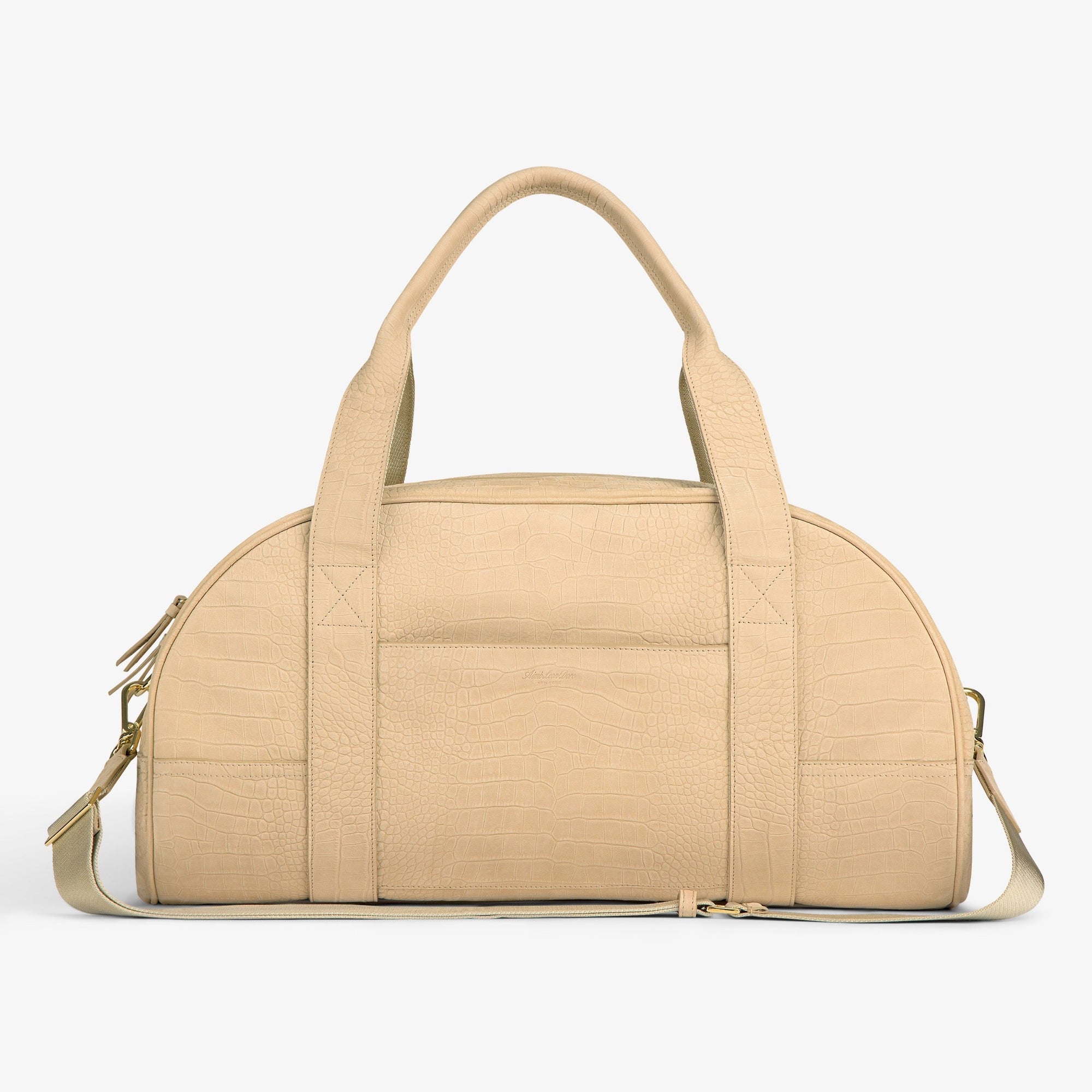 Оригінальна Croc-Embossed Nubuck Duffle Aime leon dore – боковий вид