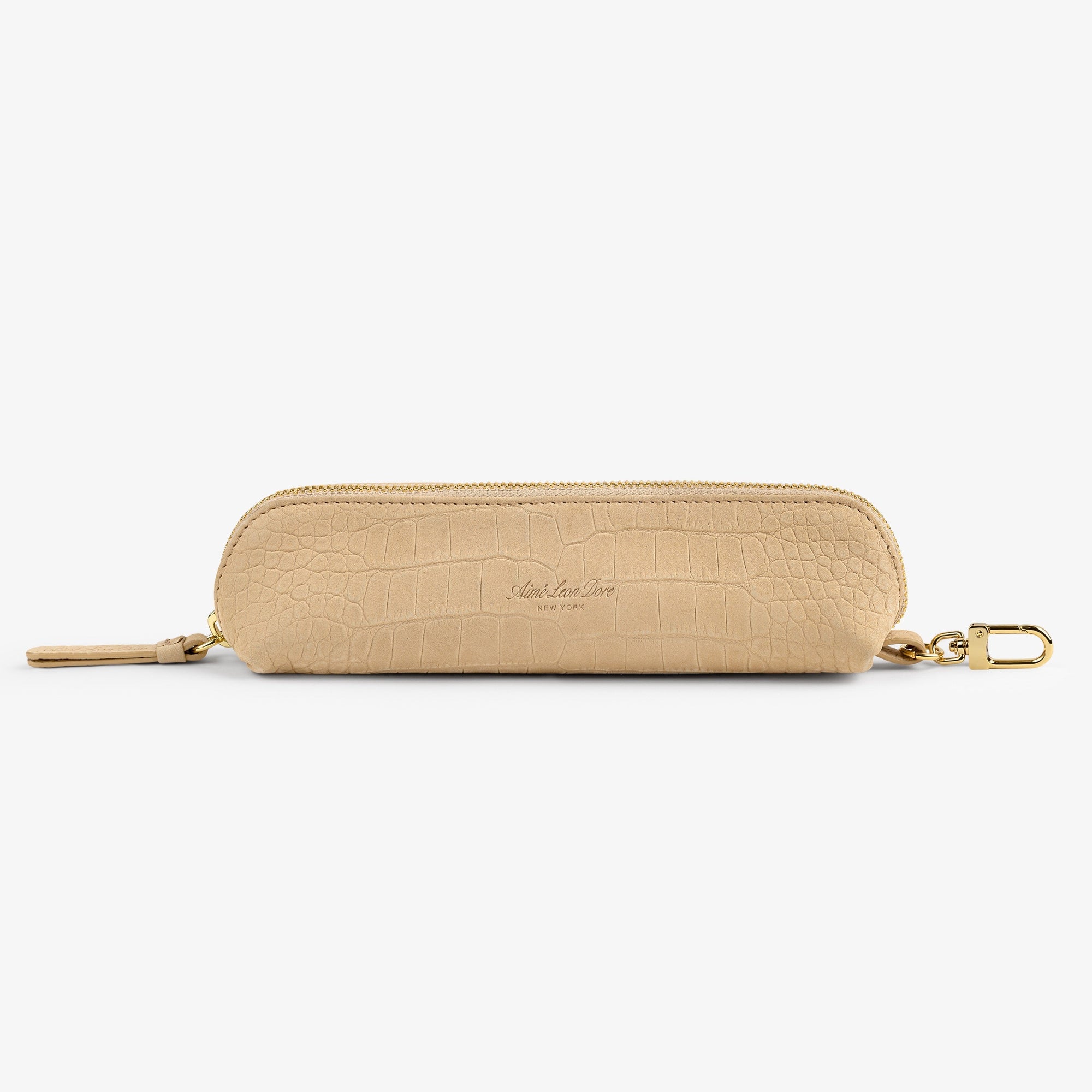 Croc-Embossed Nubuck Pencil Case Aime leon dore – Гарантія оригінальності – боковий вид