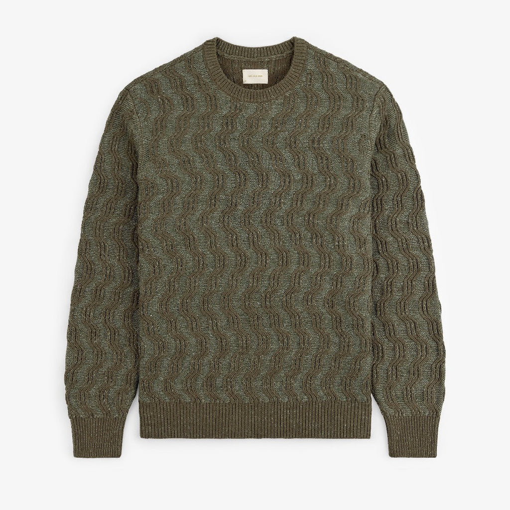 Linen Blend Cable Knit Sweater Aime leon dore – Гарантія оригінальності – боковий вид