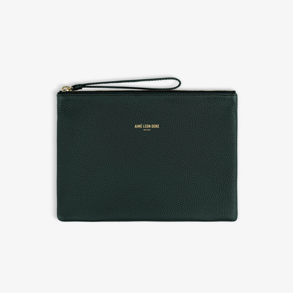 Small Leather Pouch Aime leon dore – Гарантія оригінальності – боковий вид